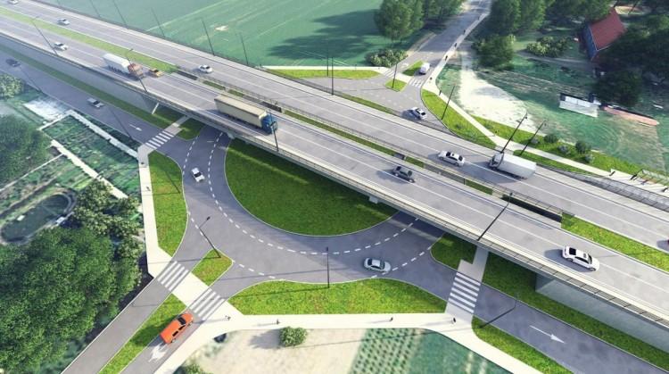 Dwupoziomowe skrzyżowanie z rondem będzie kosztować ok. 30 mln zł [WIZUALIZACJE]