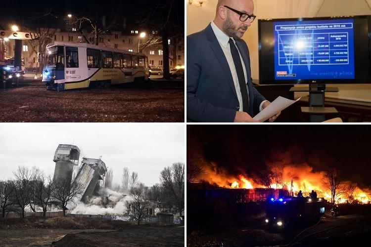 Dogaszanie pożaru, wyburzenie silosów i efektowne wykolejenie [PODSUMOWANIE DNIA]