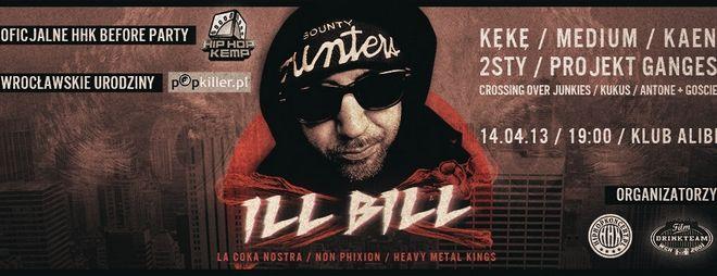 Amerykański raper Ill Bill zagra we Wrocławiu jedyny koncert w Polsce