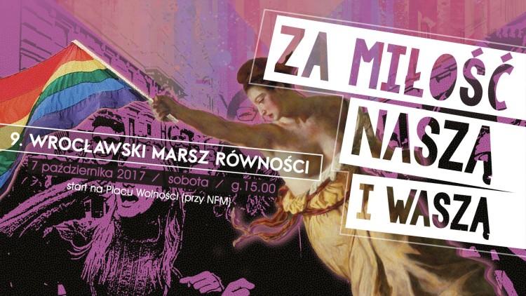 W sobotę przez miasto przejdzie 9. Wrocławski Marsz Równości [TRASA]