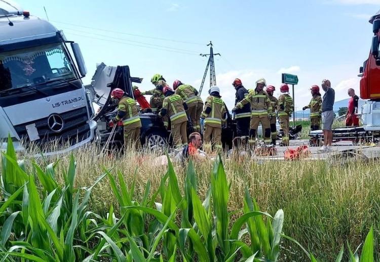 Śmiertelny wypadek na drodze Wrocław - Kudowa. DK8 zablokowana na wiele godzin