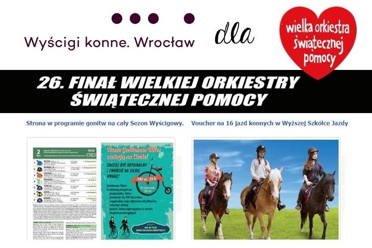 Wyścigi konne Wrocław oraz WSJW Partynice znów zagrają z WOŚP