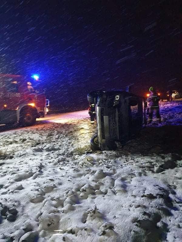 Wypadek pod Wrocławiem. Było naprawdę ślisko!