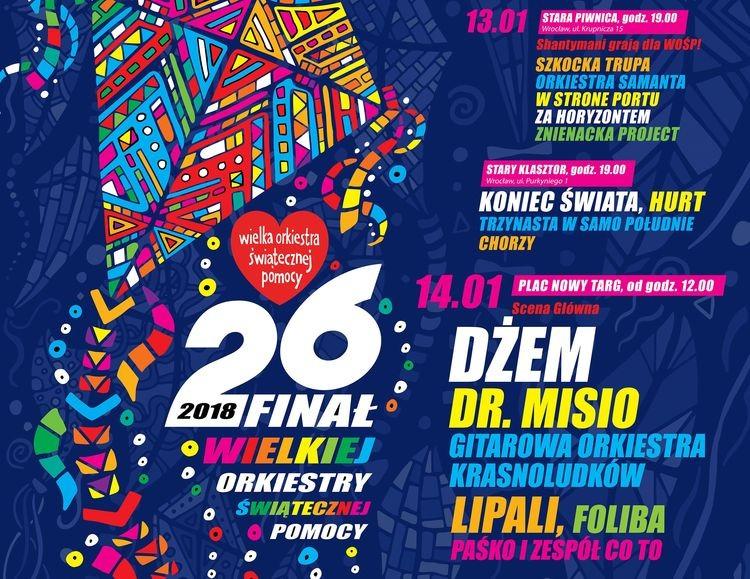 Koncerty w trakcie wrocławskiego finału WOŚP
