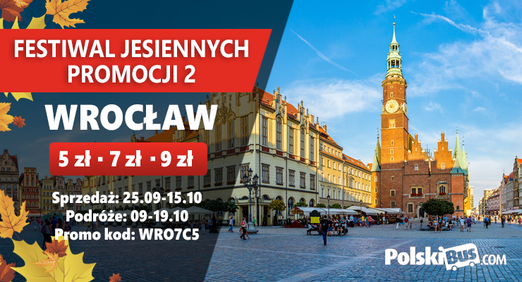 Nowa jesienna promocja w Polskim Busie. Bilety już za kilka złotych