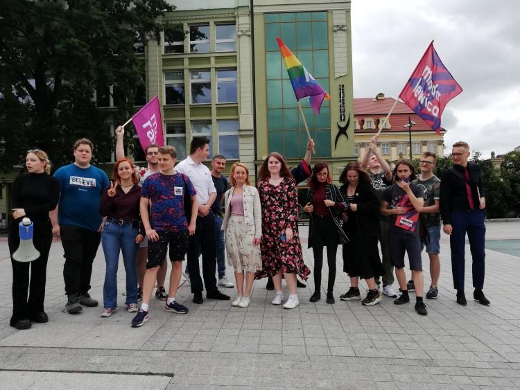 Protest przeciwko działaniom ministra edukacji. 