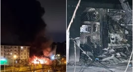 Wrocław: Potężny pożar na Kozanowie. 