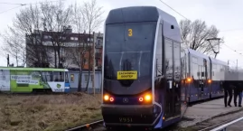 Wrocław: Tramwaj wykoleił się na pętli Księże Małe 