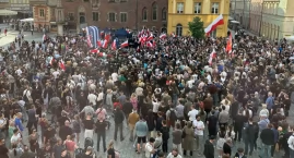 Mentzen we Wrocławiu przyciągnął na Rynek tłum