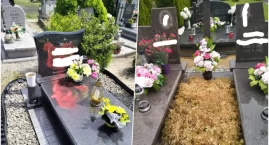 Powiesili banery Trzaskowskiego, ktoś zniszczył im groby na cmentarzu. Szokujące sceny pod Wrocławiem