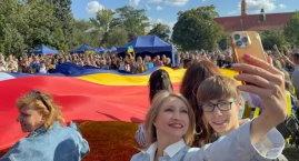 Ukraińcy z Wrocławia świętowali Dzień Niepodległości. 