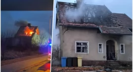 Potężny wybuch gazu w domu jednorodzinnym. Ranny 46-latek zabrany śmigłowcem