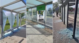 Wandale terroryzują Wrocław. Masowe zniszczenia przystanków w całym mieście