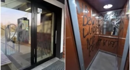 Hejter z Popowic trafił do aresztu. Za swastyki i nękanie sąsiadów