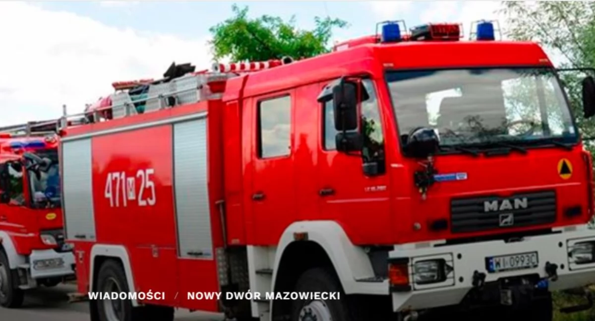 Nowy Dwór Mazowiecki. Pożar BMW. Strażacy interweniowali na ul. Jaśminowej