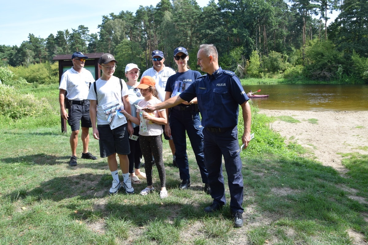 Policja przeprowadziła kolejne działania w ramach akcji “Kajak 2024” na terenie powiatu nowodworskiego