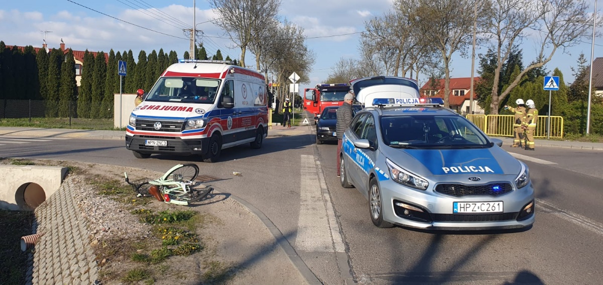 Nasielsk. Piesza potrącona na ulicy Kolejowej. Kobieta trafiła do szpitala