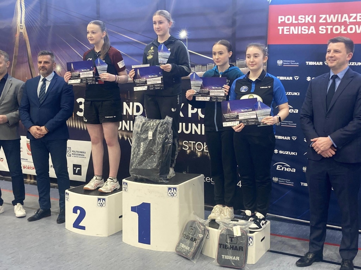 Zuzanna Pawelec wywalczyła brązowy medal na 3. Grand Prix Polski Juniorów w tenisie stołowym
