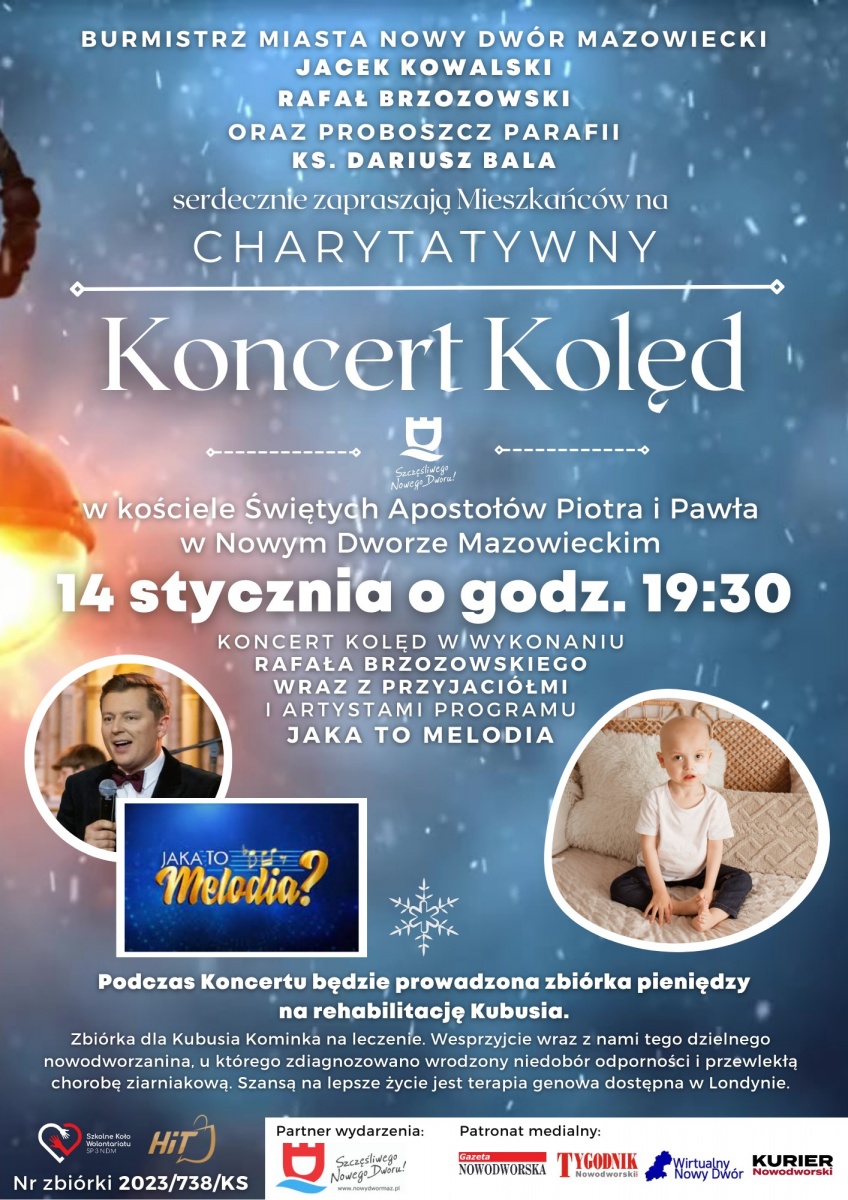 NDM. W niedzielę charytatywny koncert kolęd w kościele św. Apostołów Piotra i Pawła. Wystąpi Rafał Brzozowski