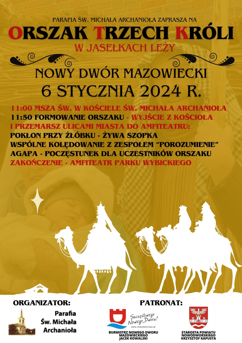 Orszak Trzech Króli przejdzie ulicami Nowego Dworu Mazowieckiego
