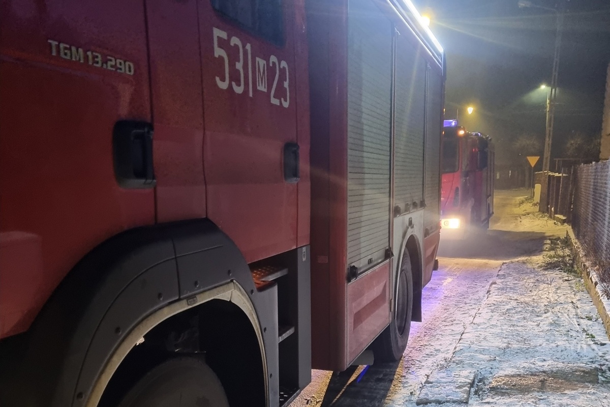 Pożar sadzy w domu jednorodzinnym w Nasielsku