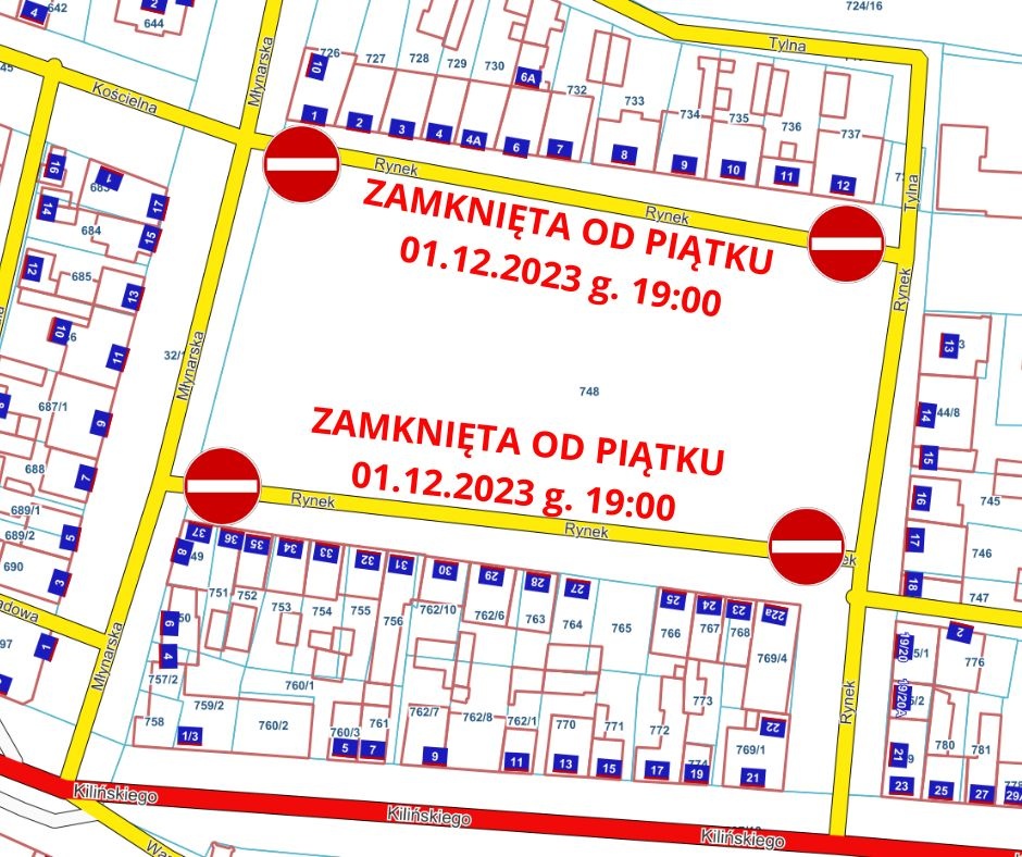 Nasielsk. Zmiana w organizacji ruchu na czas trwania jarmarku. Ulica Rynek będzie częściowo zamknięta
