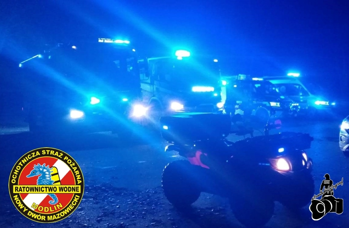 Nowy Dwór Mazowiecki. Strażacy i policjanci prowadzili poszukiwania na rzece Narew