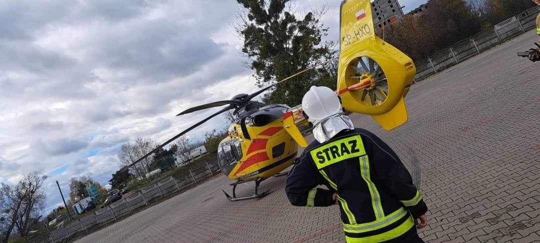 Nowy Dwór Mazowiecki. 12-letni chłopiec doznał ataku padaczki w szkole. Na miejscu wylądował śmigłowiec LPR