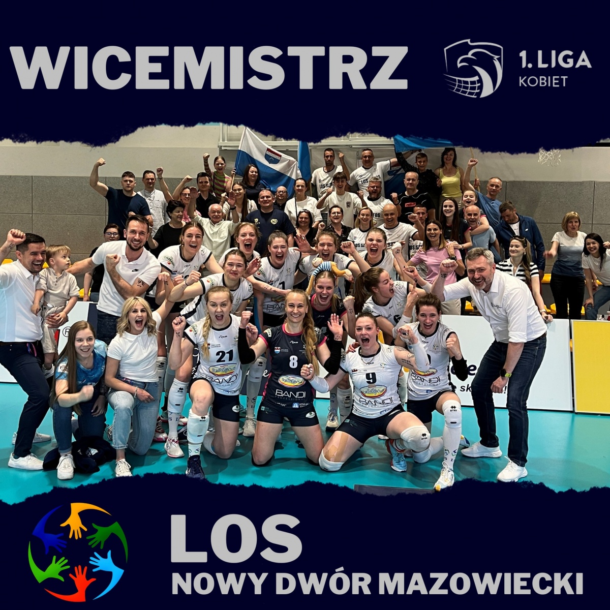 Siatkarki LOS-u z wicemistrzostwem I ligi kobiet