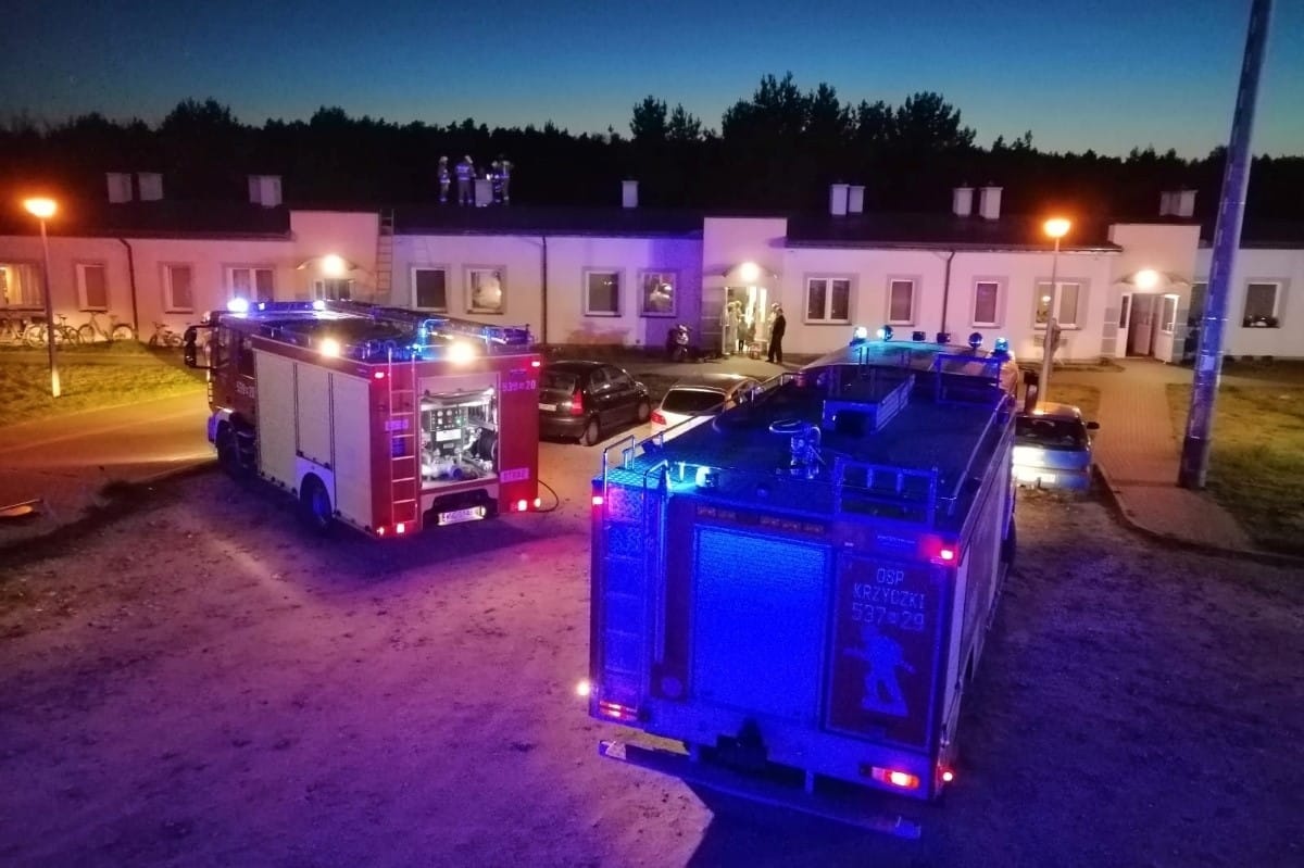 Nasielsk. Pożar sadzy w budynku wielorodzinnym w Chrcynnie