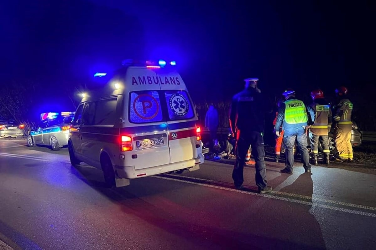 Pomiechówek. Na ulicy Nasielskiej kierowca samochodu osobowego przysnął za kierownicą i uderzył w skuterzystę