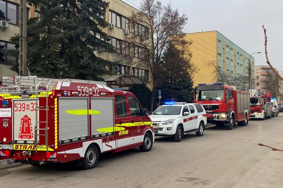 Nowy Dwór Mazowiecki. Wyciek gazu w Urzędzie Skarbowym. Z budynku ewakuowano 46 osób