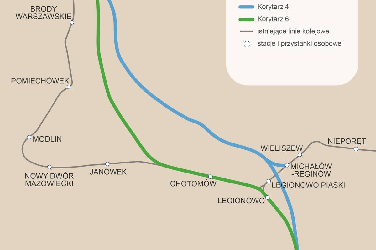 Powiat. Wybrali dwa warianty przebiegu linii kolejowej do Nasielska (Kątne/Świercze)