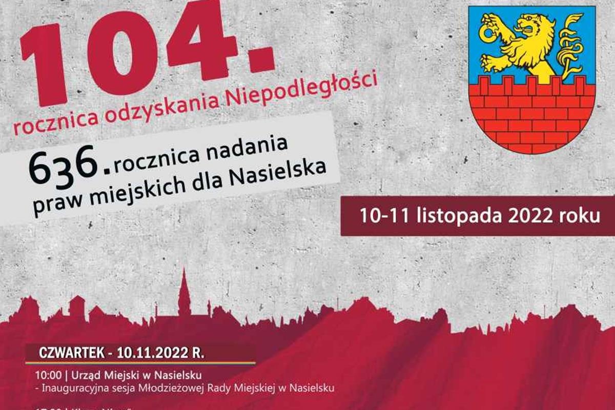 Nasielsk. Obchody 636. rocznicy nadania praw miejskich dla Nasielska. Uroczystości patriotyczne 10-11 listopada