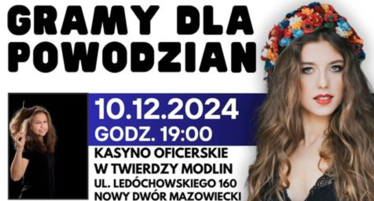 Nowy Dwór Mazowiecki: Charytatywny koncert – Gramy dla Powodzian