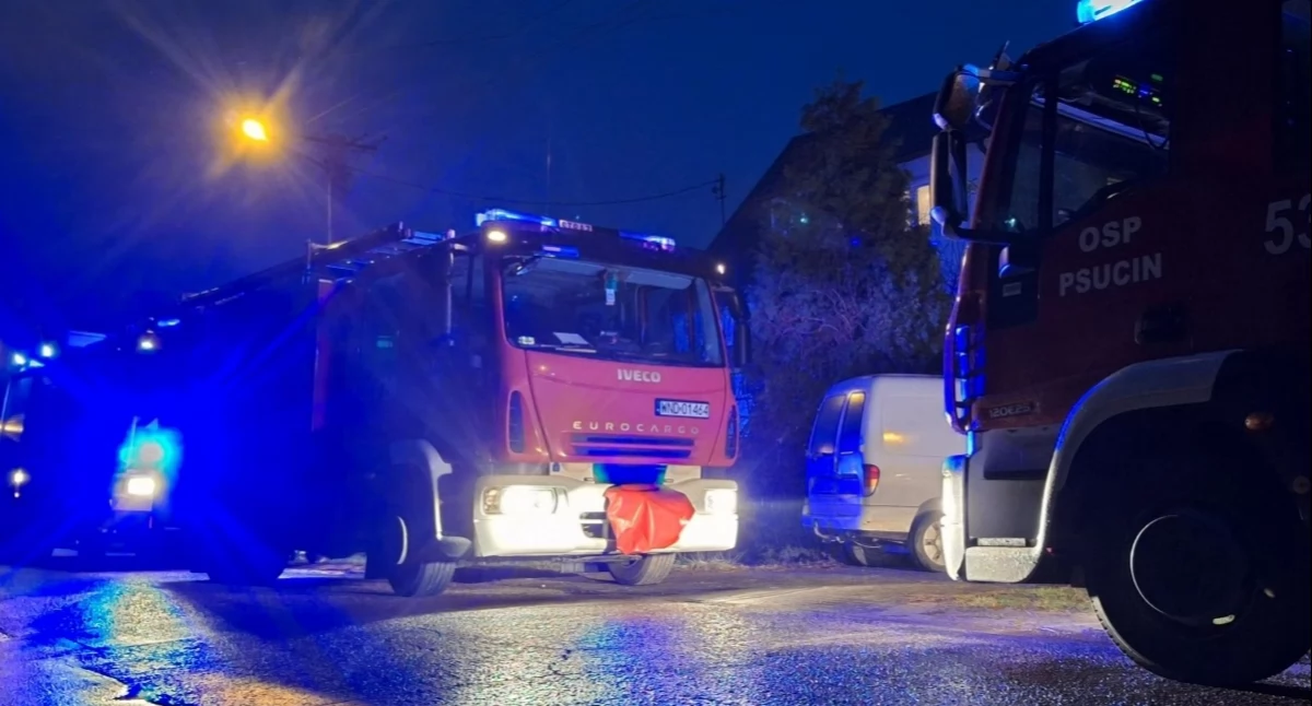 Nasielsk. Pożar sadzy w budynkach mieszkalnych w Cegielni Psuckiej i Nowych Pieścirogach. Strażacy apelują o montowanie czujek dymu i tlenku węgla