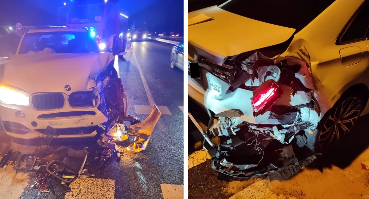 Czosnów. W Cząstkowie Mazowieckim, na trasie S7 kierująca BMW uderzyła w Audi. 30-letnia kobieta ukarana mandatem 