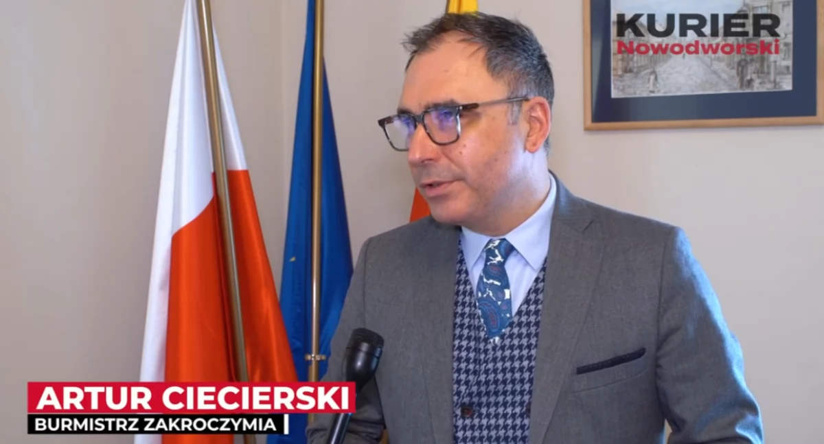 Burmistrz Zakroczymia Artur Ciecierski o rozwoju, inwestycjach i planach na przyszłość – podsumowanie 2024 roku. (Wideo)