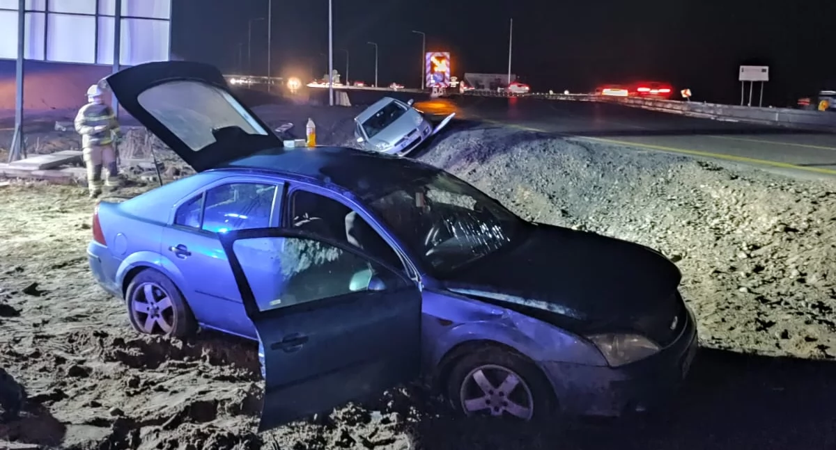 Kolejna kolizja na S7 w Zakroczymiu. Tym razem  z udziałem fiata i forda