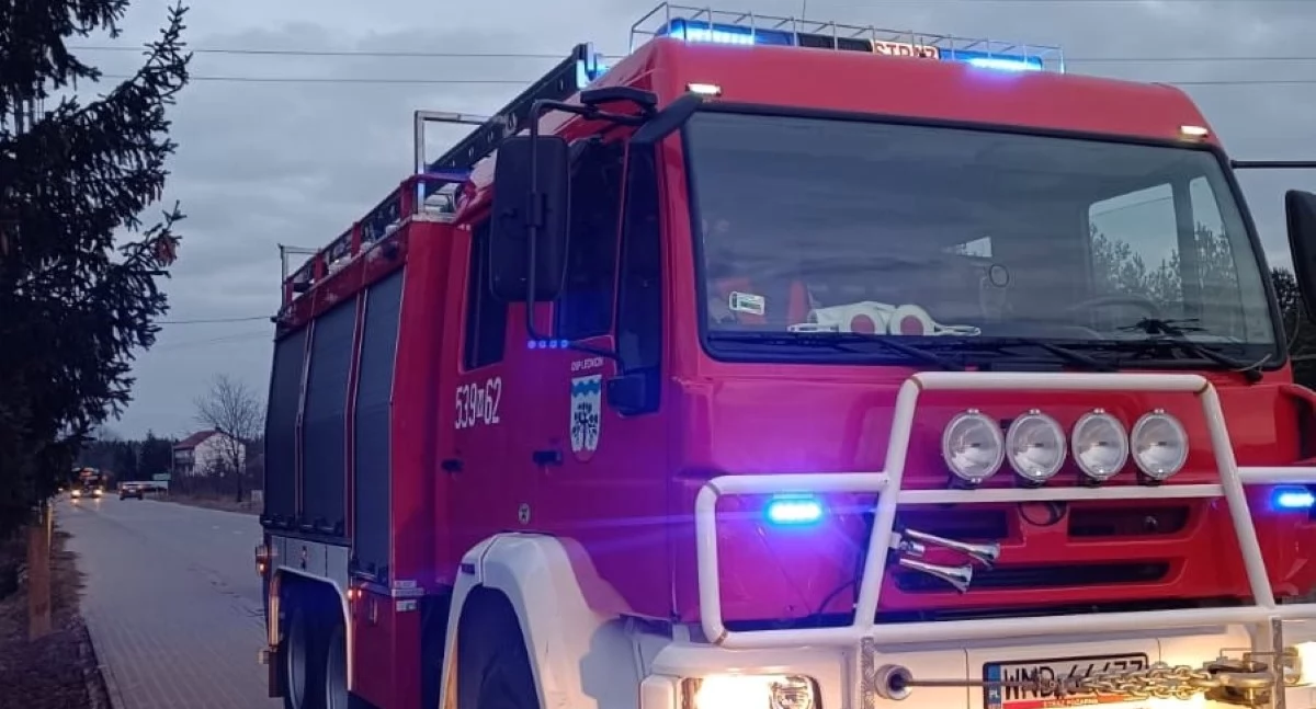 Leoncin. W Nowych Grochalach stary drewniany słup telekomunikacyjny mógł w każdej chwili runąć na ziemię. Interweniowali druhowie z OSP Leoncin