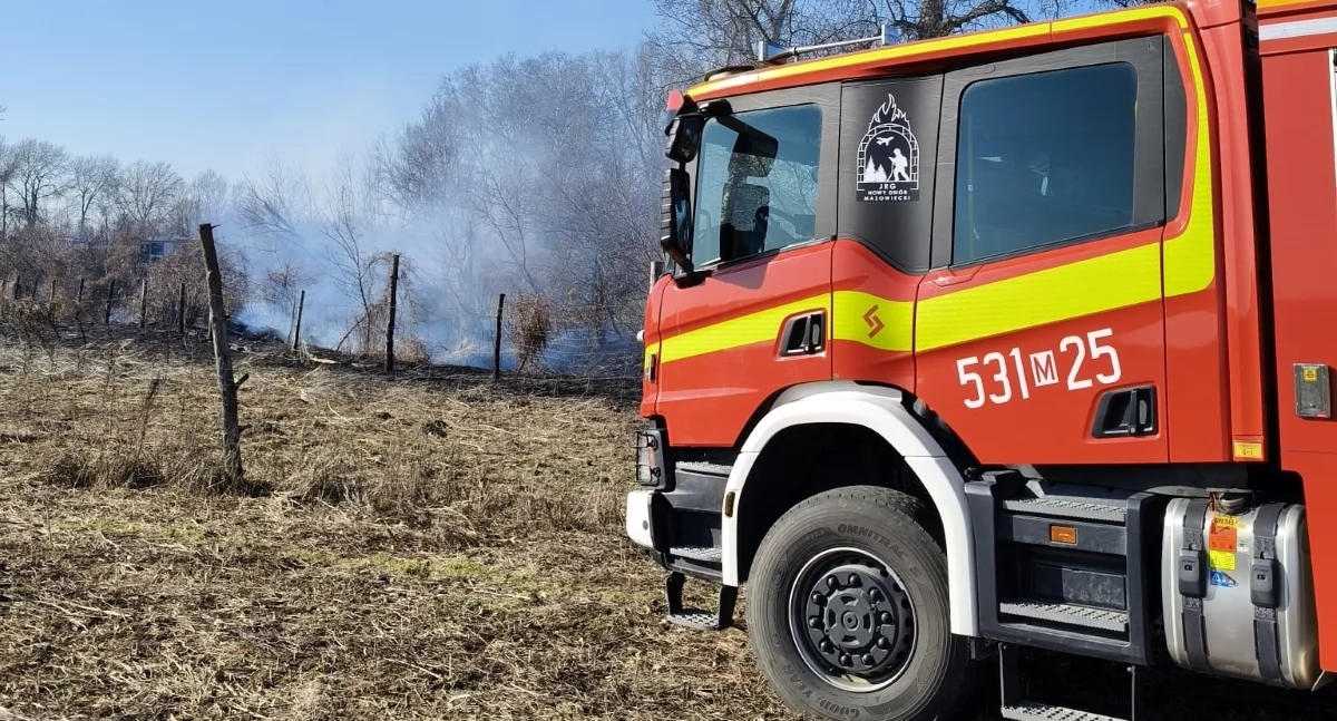 Powiat. Pożary traw na terenie gminy Nasielsk i Czosnów. W trzech pożarach spłonął ponad 1 ha powierzchni