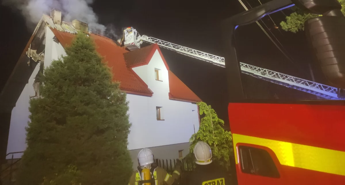 Leoncin. Pożar domu w Stanisławowie. Straty są duże 