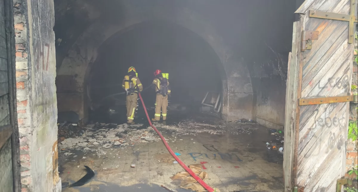 Nowy Dwór Mazowiecki. Pożar w Koronie Utrackiej na Terenie Twierdzy Modlin. Interweniowała straż pożarna