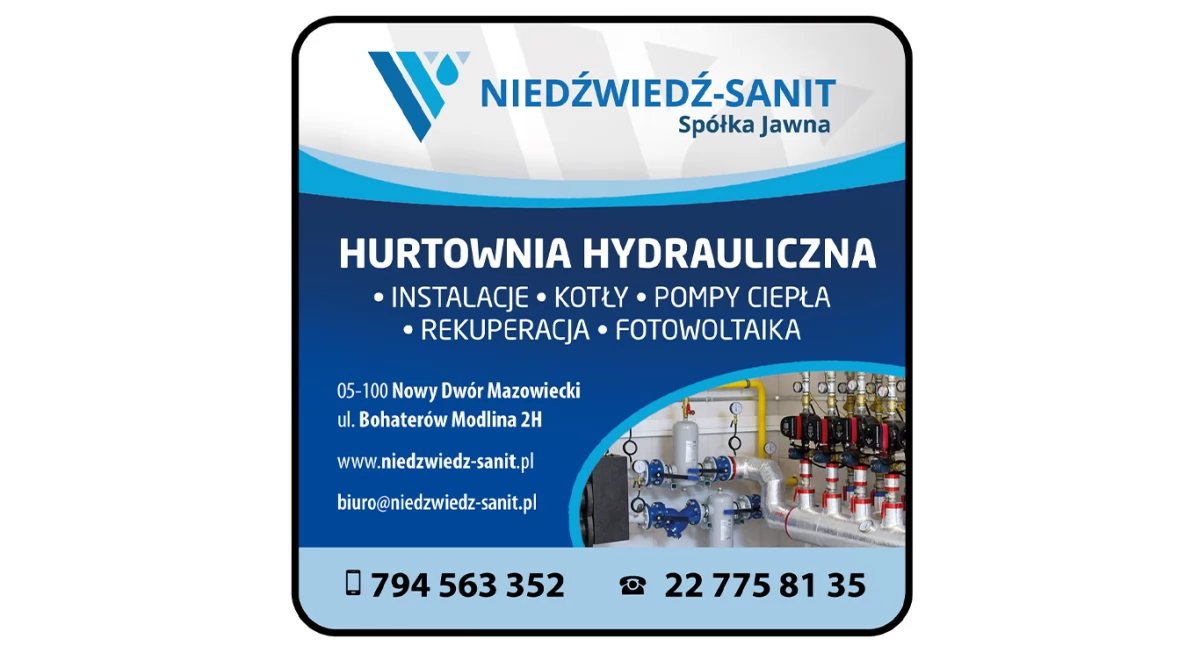 Wymień piec na nowy. Z firmą Niedźwiedź-Sanit to proste!