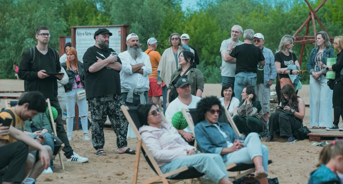 „Złota Plaża” przyciągnęła mieszkańców Nowego Dworu Mazowieckiego. Wydarzenie odbyło się w ramach Mazowieckiego Festiwalu 3 Rzek