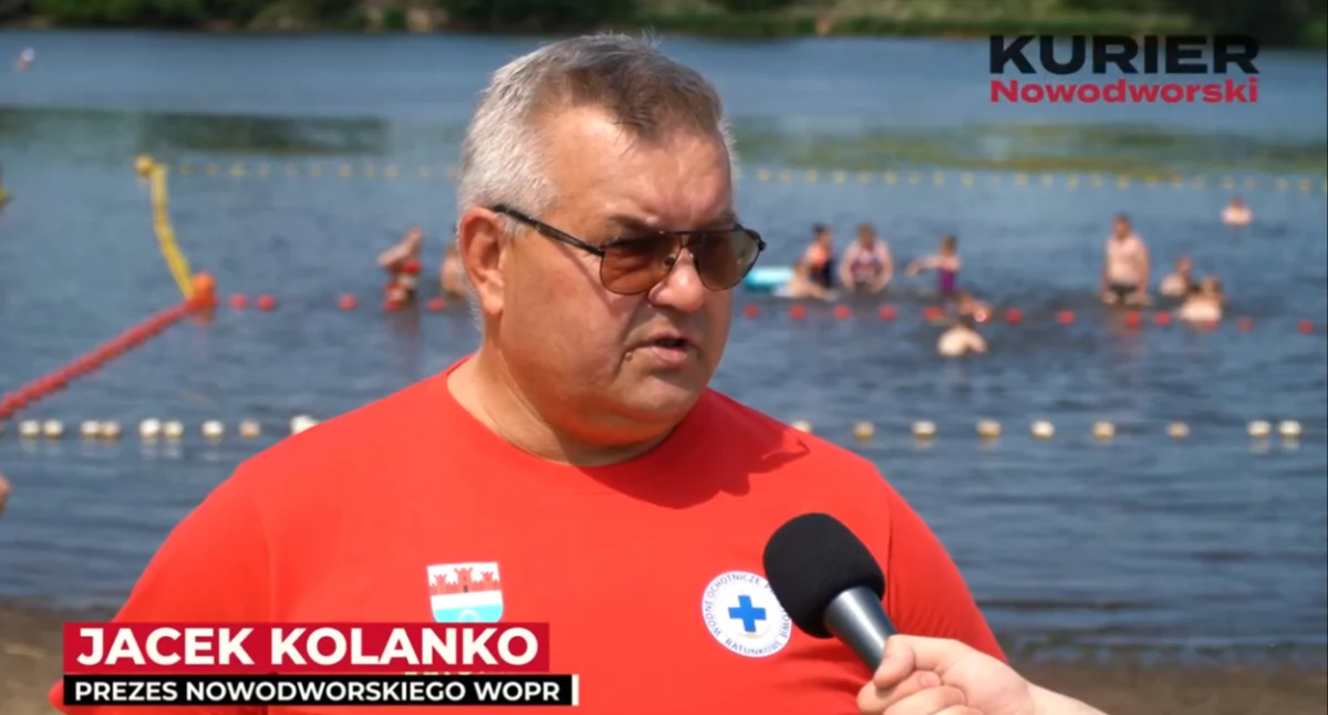 Bezpieczne wakacje nad wodą – apel Prezesa WOPR w Nowym Dworze Mazowieckim (wideo)