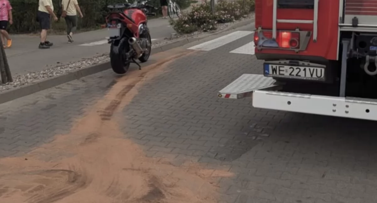 Pijany motocyklista bez uprawnień sprawcą wypadku w Nowym Dworze Mazowieckim