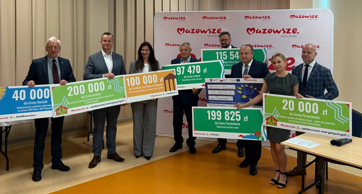 Ponad 2 miliony złotych wsparcia dla samorządów z powiatu nowodworskiego. Gminy otrzymały środki na działania związane z klimatem, zabytkami, zielenią i energią odnawialną