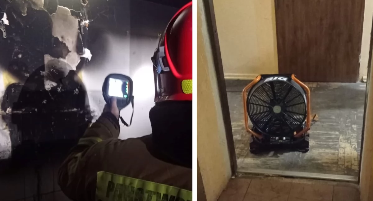 Nowy Dwór Mazowiecki. Pożar potrawy w mieszkaniu przy Prądzyńskiego powodem interwencji straży pożarnej i policji