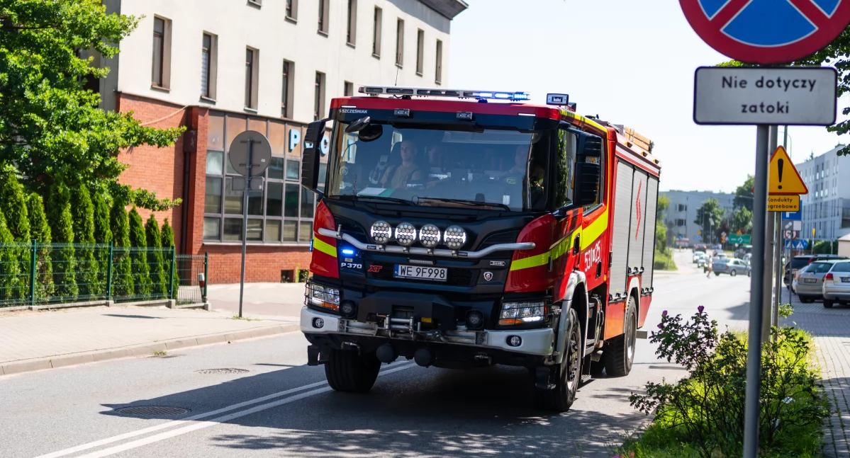 Nowy Dwór Mazowiecki: Pożar trawy przy nasypie kolejowym